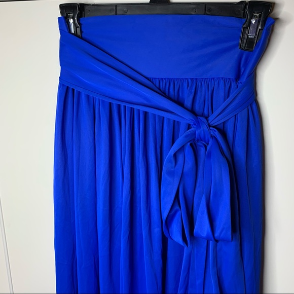 Vintage Beverly Vogue California Side Bow Maxi Dress - Picture 2 of 12